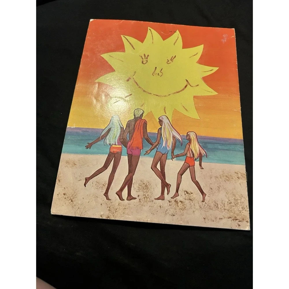 Vintage Malibu Barbie The Sun Set Paper Dolls Mattel 1972 Used Whitman